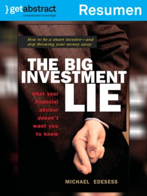 cover image of La gran mentira de inversión (resumen)